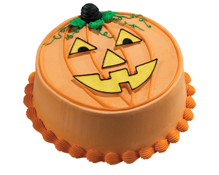 pumpkin face cake cakes baskinrobbins celebrations