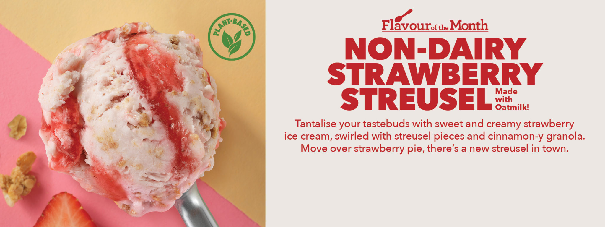 Baskin Robbins Canada Introduces Oatmilk Based Flavour Of The Month Non Dairy Strawberry 