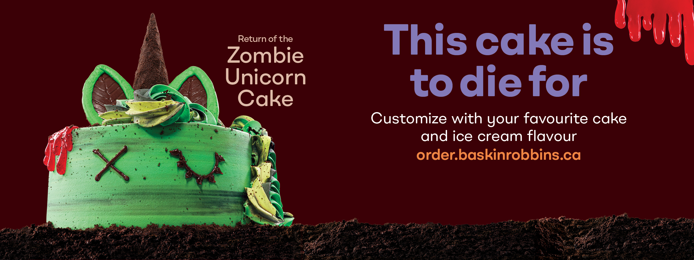 Zombie Unicorn Cake